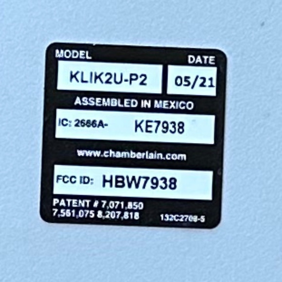 Chamberlain Original Clicker® Universal Wireless Keypad - Picture 6 of 6